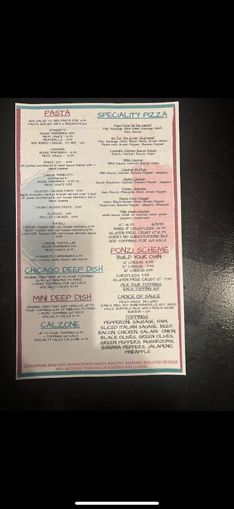 Ponzi's Menu image 2